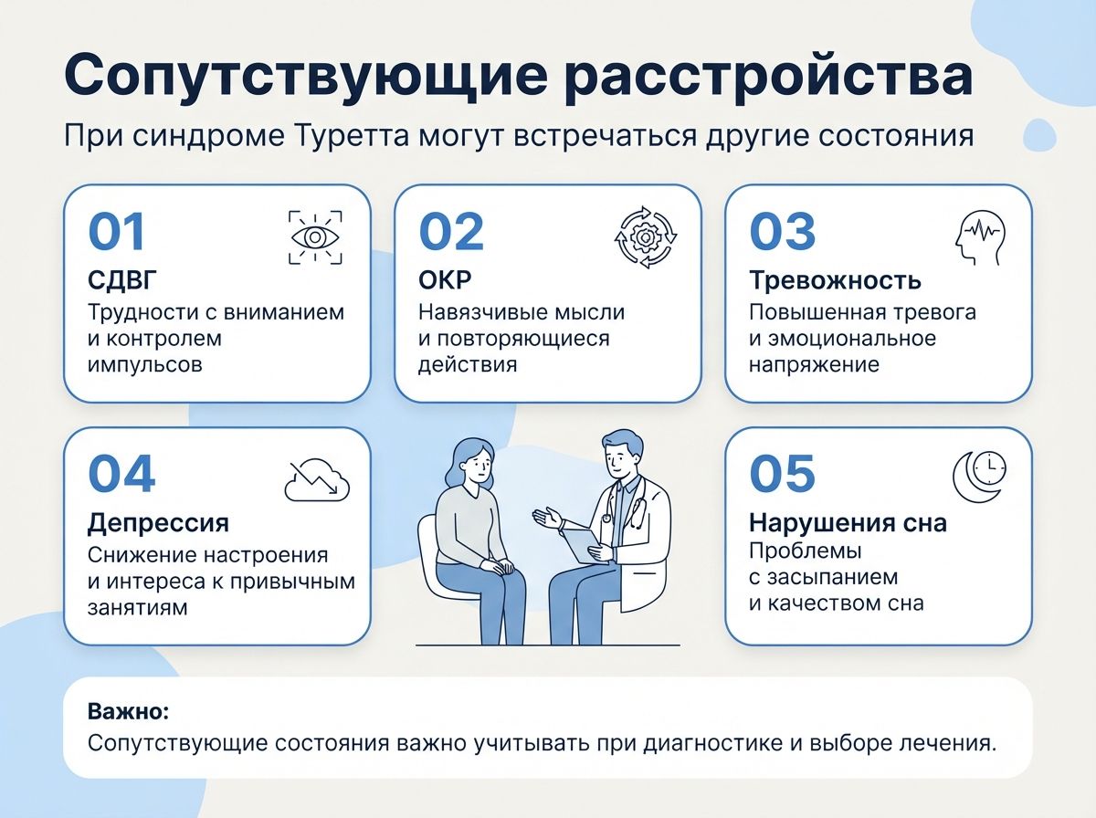 Лечение синдрома Туретта в Тетюшах инфографика